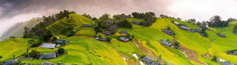 Hoang Su Phi rice terraces of Phung village Ha Giang, Vietnam